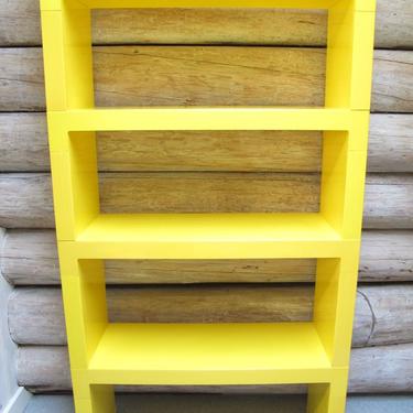 Yellow MOD shelving unit Plastic shelves large shelf book shelf wall shelf free standing shelves stacking modular Yellow Retro Furniture 