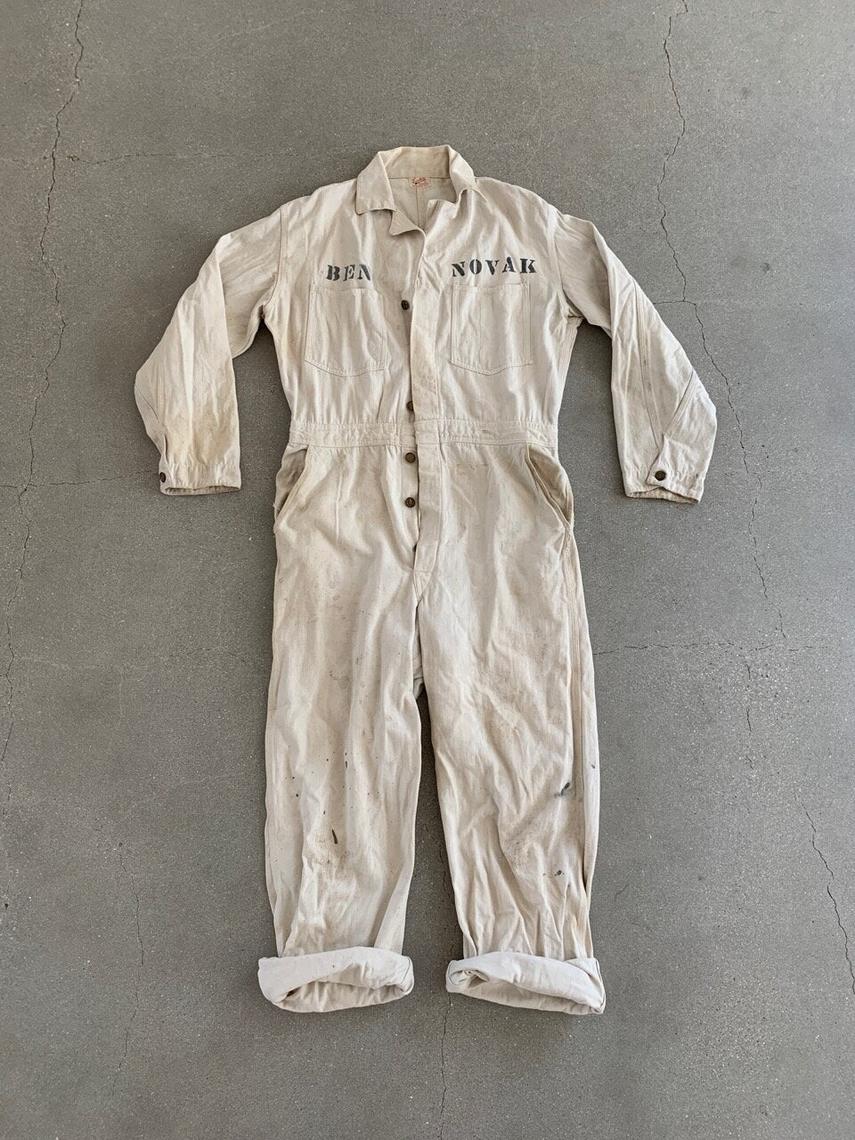 White 2024 painter jumpsuit