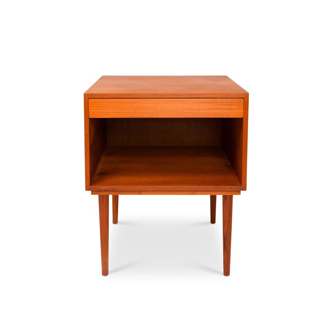 Vintage Danish MidCentury Teak Nightstand / Side Table Midcentury