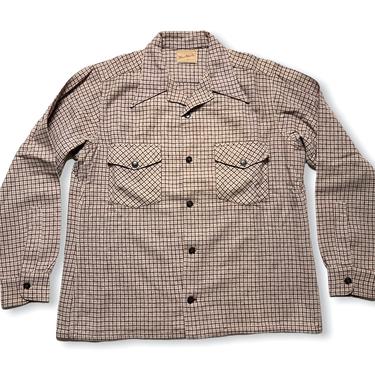Vintage 1940s/1950s &amp;quot;MEN'S WEAR INC&amp;quot; Wool Flannel Shirt ~ size M ~ Hunting / Work Wear ~ 