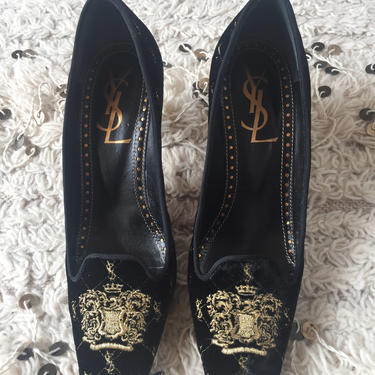 Yves saint laurent hot sale black shoes