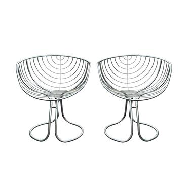 Vintage Pair of Pan Am Chairs Designed by Gastone Rinaldi for Rima 