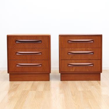 Mid Century Nightstands by VB Wilkins for G Plan 