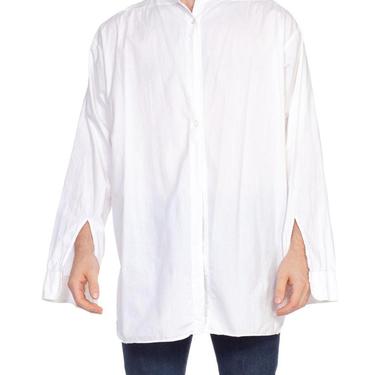 1930S White Organic Cotton Rare Men's Antique Formal Shirt (Size 17&amp;quot;, 36&amp;quot;) 