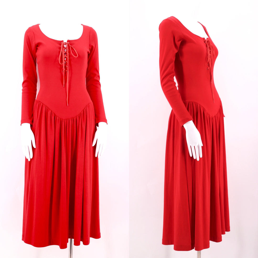 80s BETSEY JOHNSON Punk Label dress sz S / 1980s vintage Ritual