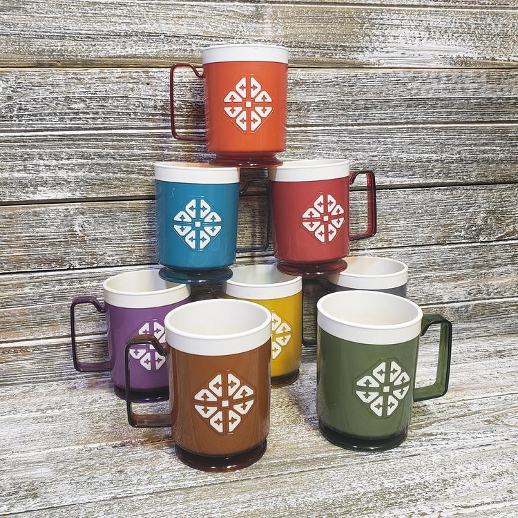 Tasse Pliante Vintage Soviétique – Plastique – Pour Voyage / Camping – Années 70 – Originale