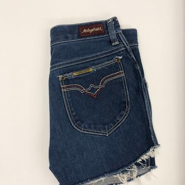 Dark wash 70s Sedgefield denim cutoff hot pants 