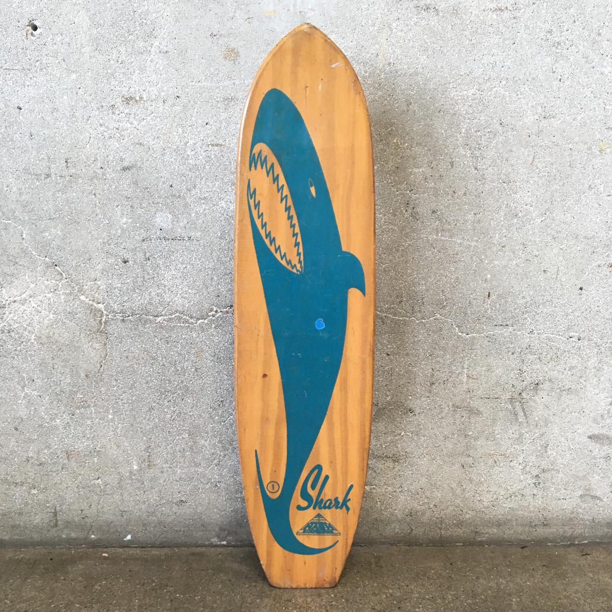 Vintage Blue Shark Skateboard by Nash | Urban Americana (Home