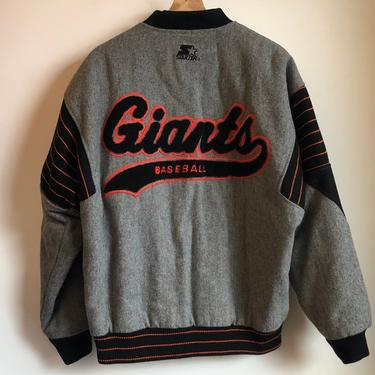 Starter San Francisco Giants Gray Wool Varsity Jacket