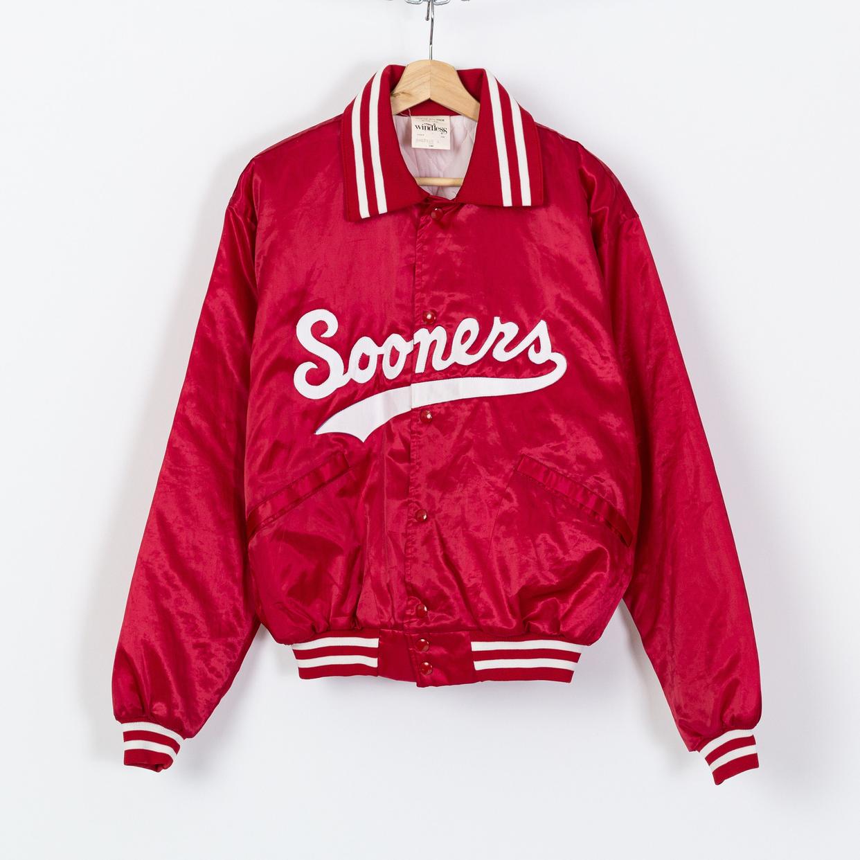 Vintage University Of Oklahoma Sooners Satin Starter Jacket 