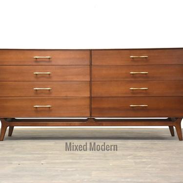 RWAY Walnut Mid Century Modern Dresser 