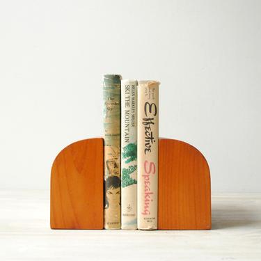 Vintage Wood Bookends, Modern Wood Bookends, Wooden Bookends, Rustic Wood Bookends 