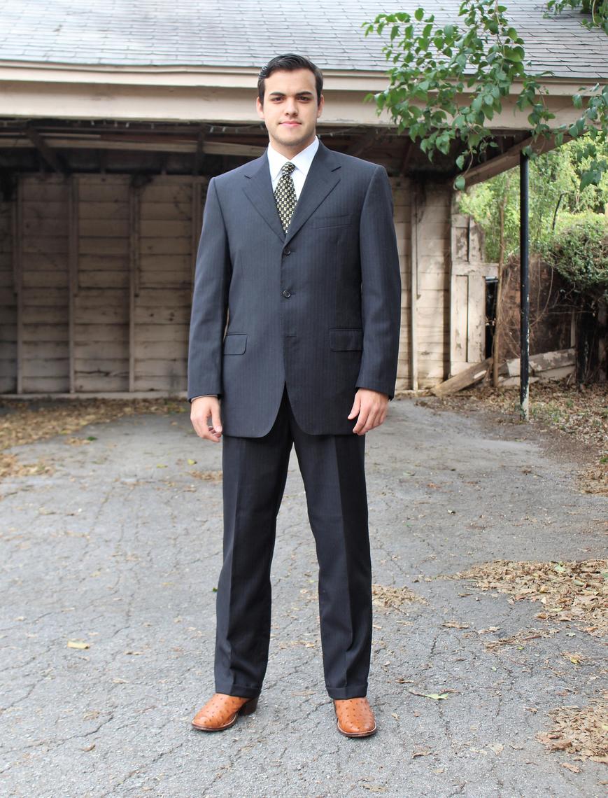 Vintage 1980s Canali Suit, Three Button, Gray Wool, Italian
