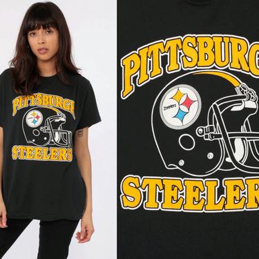 Pittsburgh Steelers TShirt, Trendy Vintage Retro Style NFL Unisex