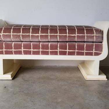 80's Art Deco - Style Decorative Bench 