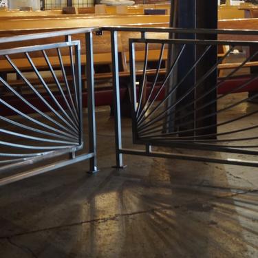 Custom Steel Railings w Arched Supports