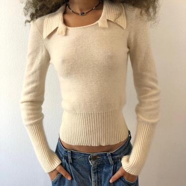Vintage Sonia Rykiel Ivory Wool Sweater 