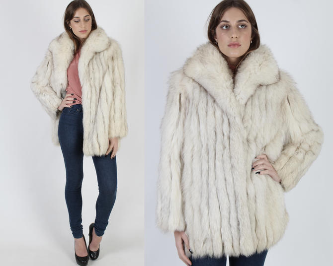 saga fox fur coat vintage