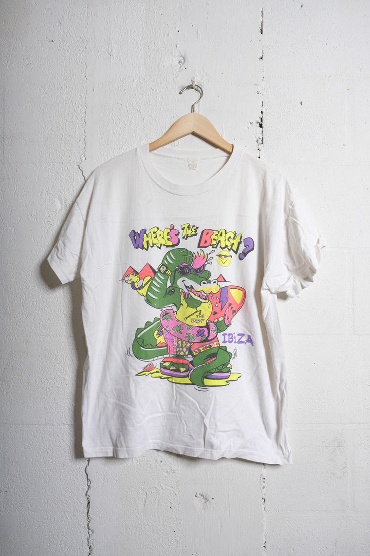 Vintage 80s USA MADE Atlanta 都市ピーチTシャツ L メンズ