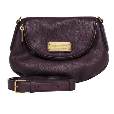 Marc by Marc Jacobs - Plum Pebbled Leather Saddle Bag