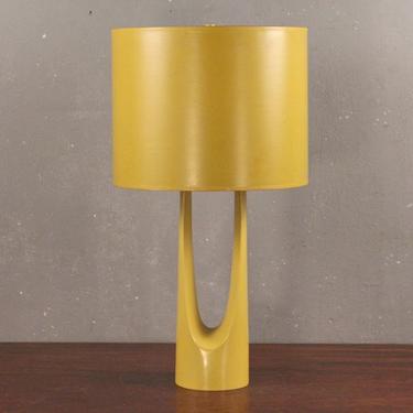 Mid Century Modern Mustard Table Lamp