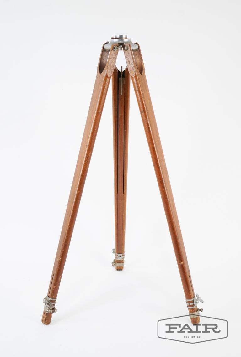 Vintage Wooden Tripod Base | Fair Auction Co | Fort Washington, MD