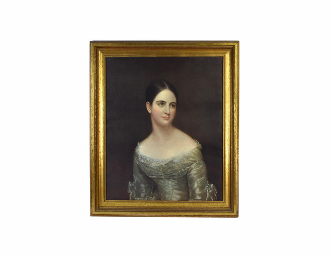 Portrait Miss Pearce by Thomas Sully Vintage Chromolithograph of