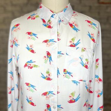 Parakeet Button Up Blouse 