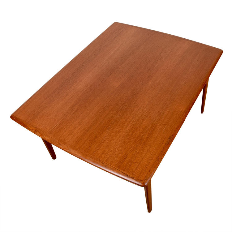 Ib Kofod Larsen (57&#8243; x 44&#8243;) Expanding Rectangular Dining Table in Teak