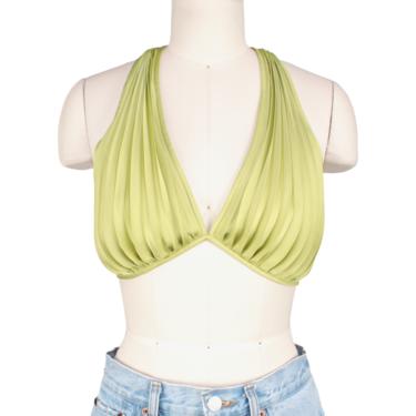 Onarin Green Pleated Bra Top