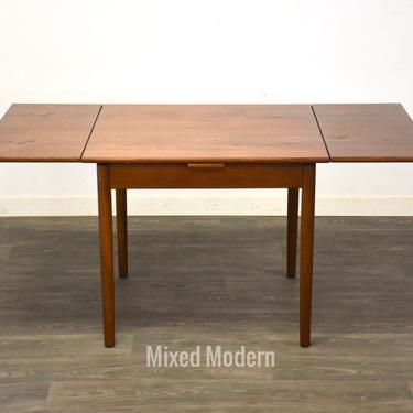 Danish Modern Teak Square Dining Table 