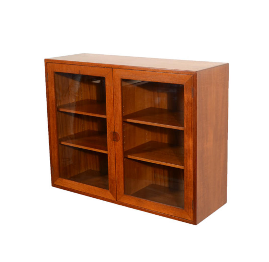 Danish Modern Teak China Cabinet Wall Unit Floating Cabinet by ...