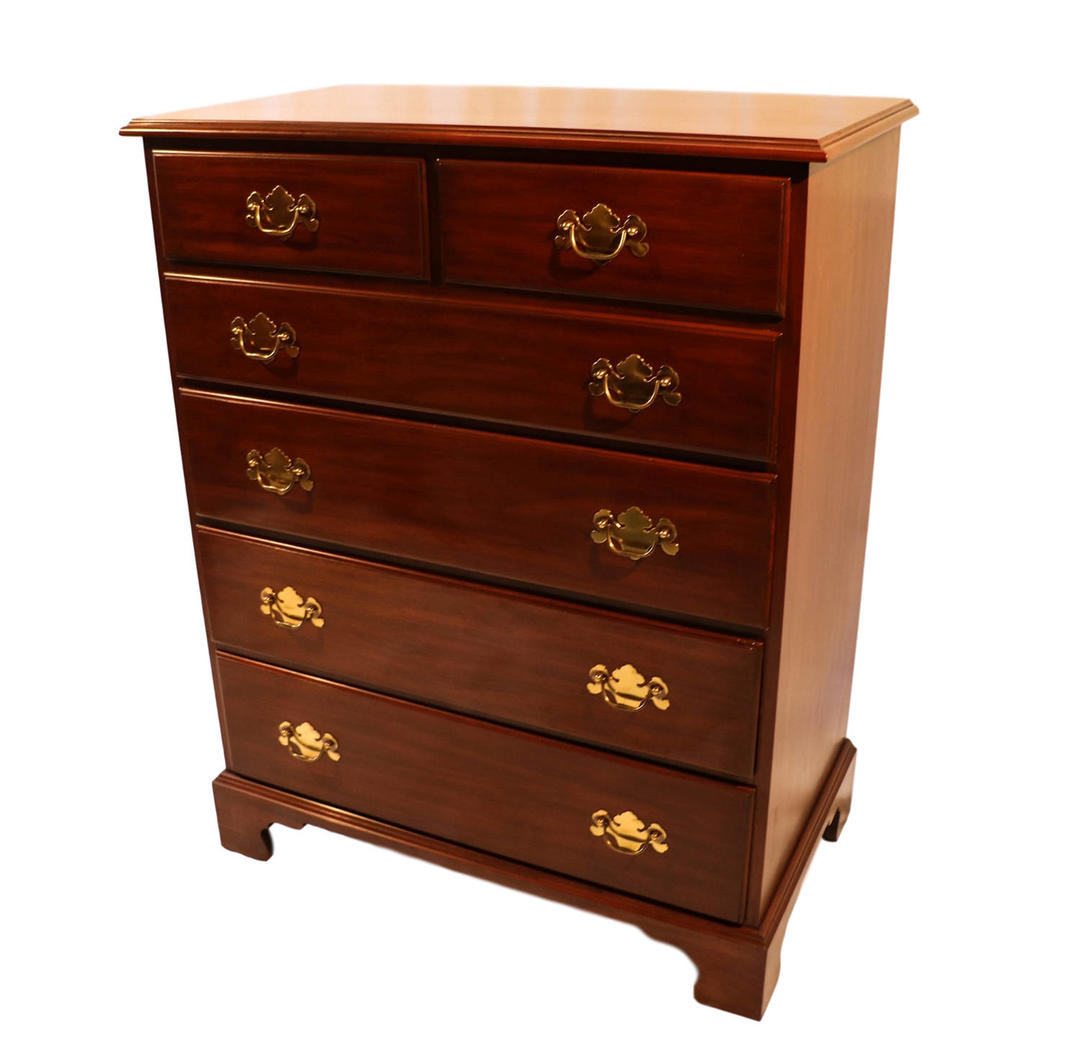 Henkel Harris Tall chest cherry dresser Mary Kay's Furniture Baltimore, MD