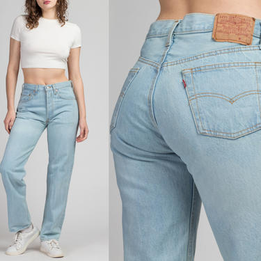 Vintage Levi's 501 Jeans - 30&quot;, Men's Small, Women's Medium | 80s 90s Unisex Denim Straight Leg High Waist Boyfriend Jeans 