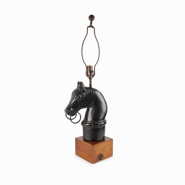 Frederick Cooper Horse Head Lamp Table 