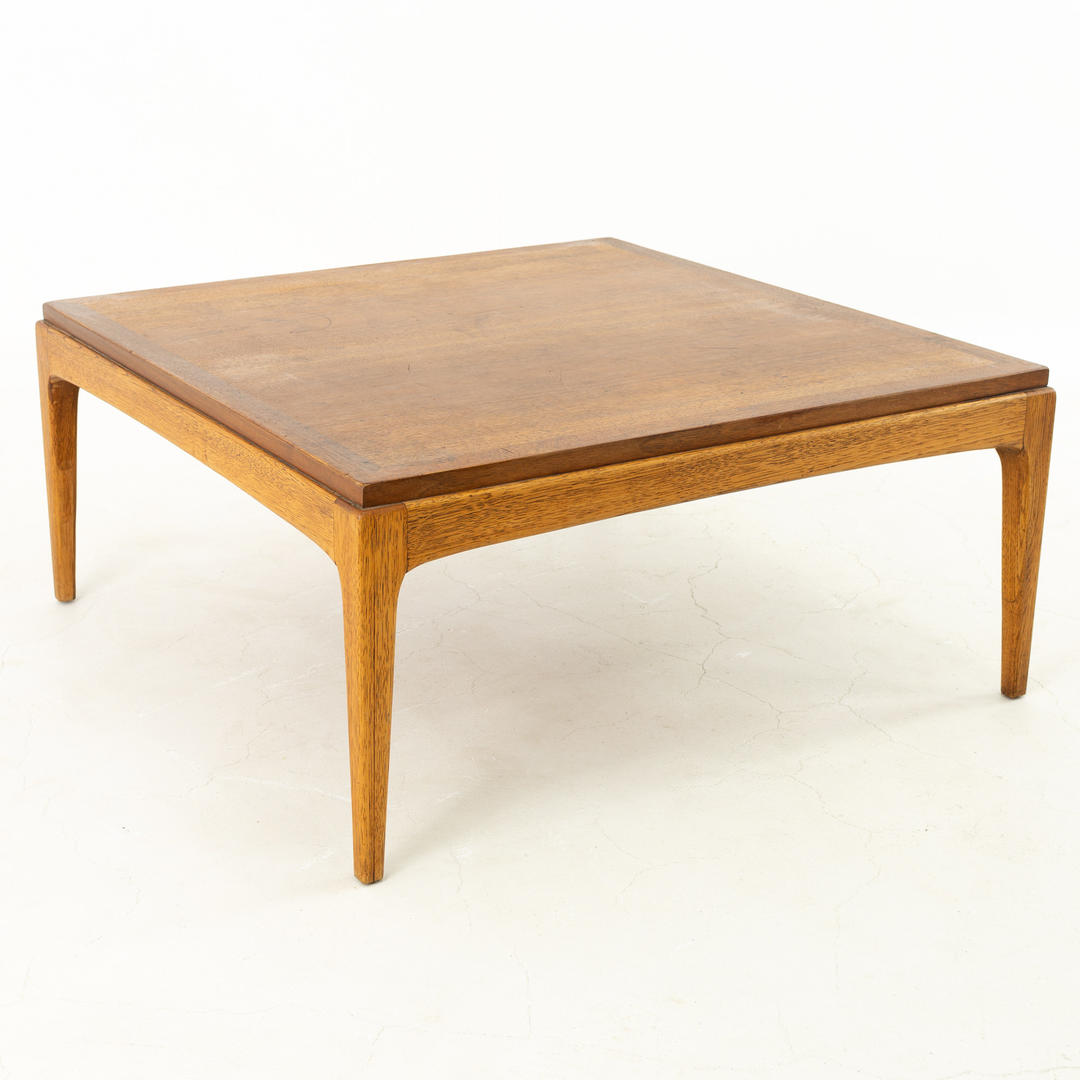 Lane Rhythm Mid Century Square Walnut Coffee Table mcm Modern Hill