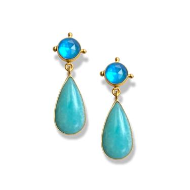 Amazonite Portofino Double Earring