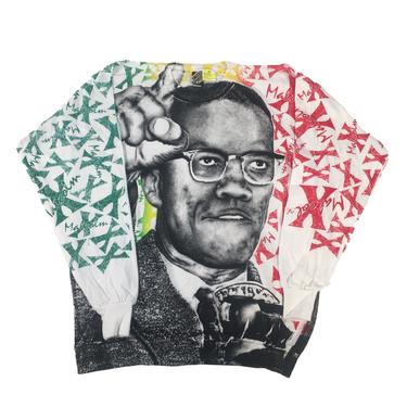 Vintage Malcolm X "All Over Print" Crewneck