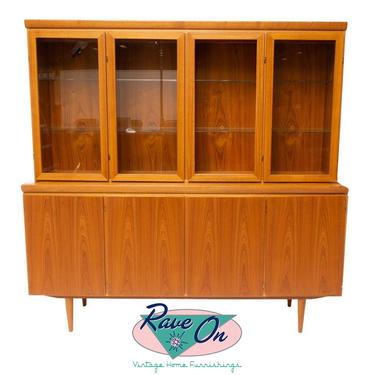 Massive Skovby Bookcase China Hutch Display Unit