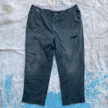 Vintage 1950s Lee Chetopa Twill Workwear Sanforized Work Pants 36 x 28 
