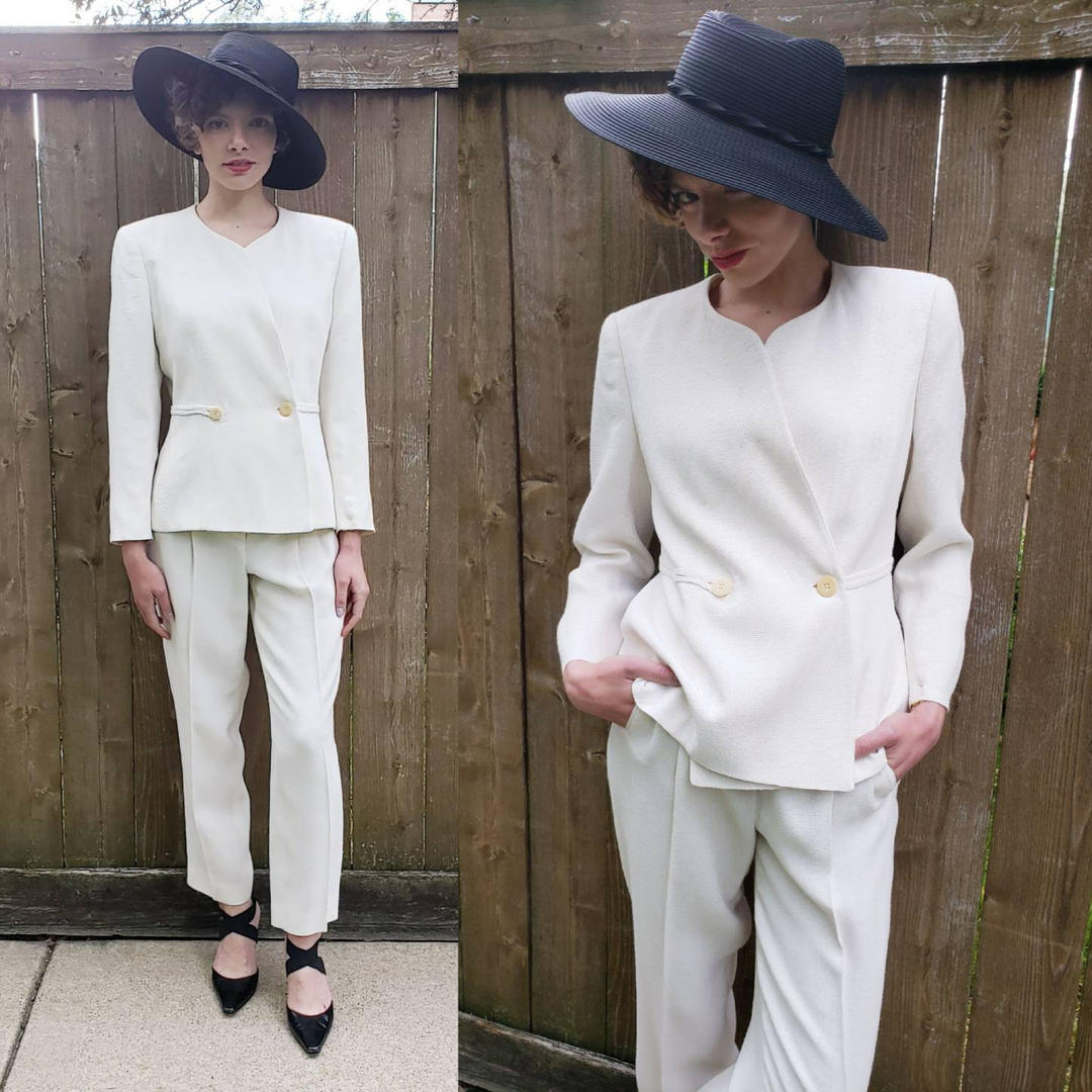 1980s Giorgio Armani High-waisted Dress Pants Small| Bohème