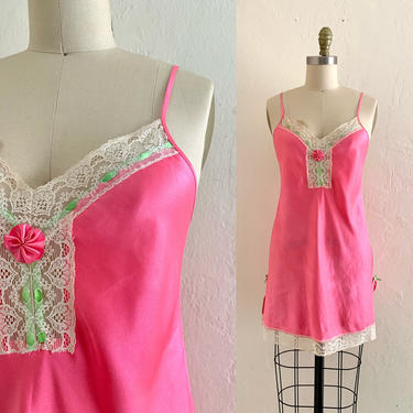 vintage betsey johnson pink nightie dress // open back nightie | Harlow ...