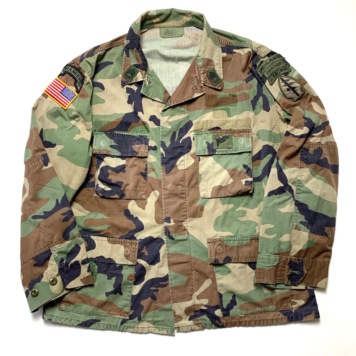 Vintage US Army RANGER / AIRBORNE Ripstop Camouflage Jacket