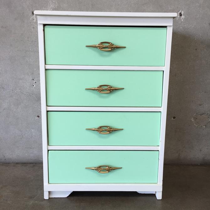 Vintage White And Mint Green Dresser From Urban Americana Of Long