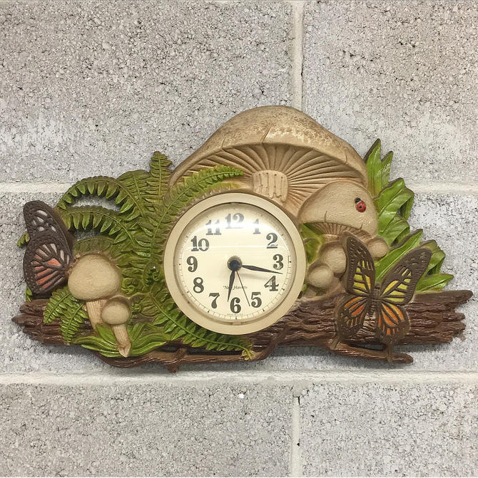 Vintage New Haven Burwood Mushroom Clock on sale