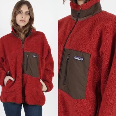 Vintage Red sale Patagonia Pocket Fleece