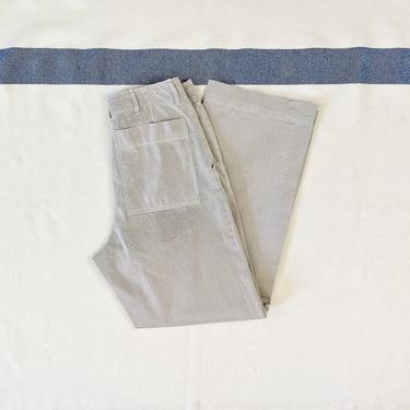 Size 28x30 Vintage 1940s USMC Cotton Khaki Chino Pants with Field Modified Added Back Pockets 