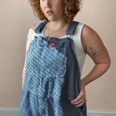 〜70s KEY Vintage Hickory Stripe Overalls Striped Bib Overalls for Men - KEY Apparel