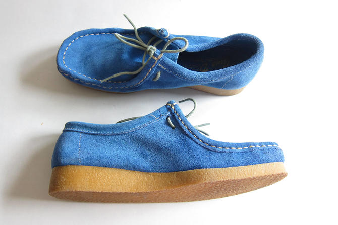 Mens Vintage 70s Blue Suede Patent Leather Shoes – The Hip Zipper Nashville