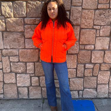 Orange hunting jacket
